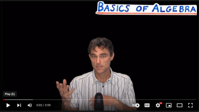 Basics of Algebra explanation