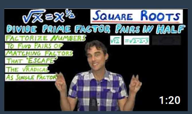 Square Roots Explanation